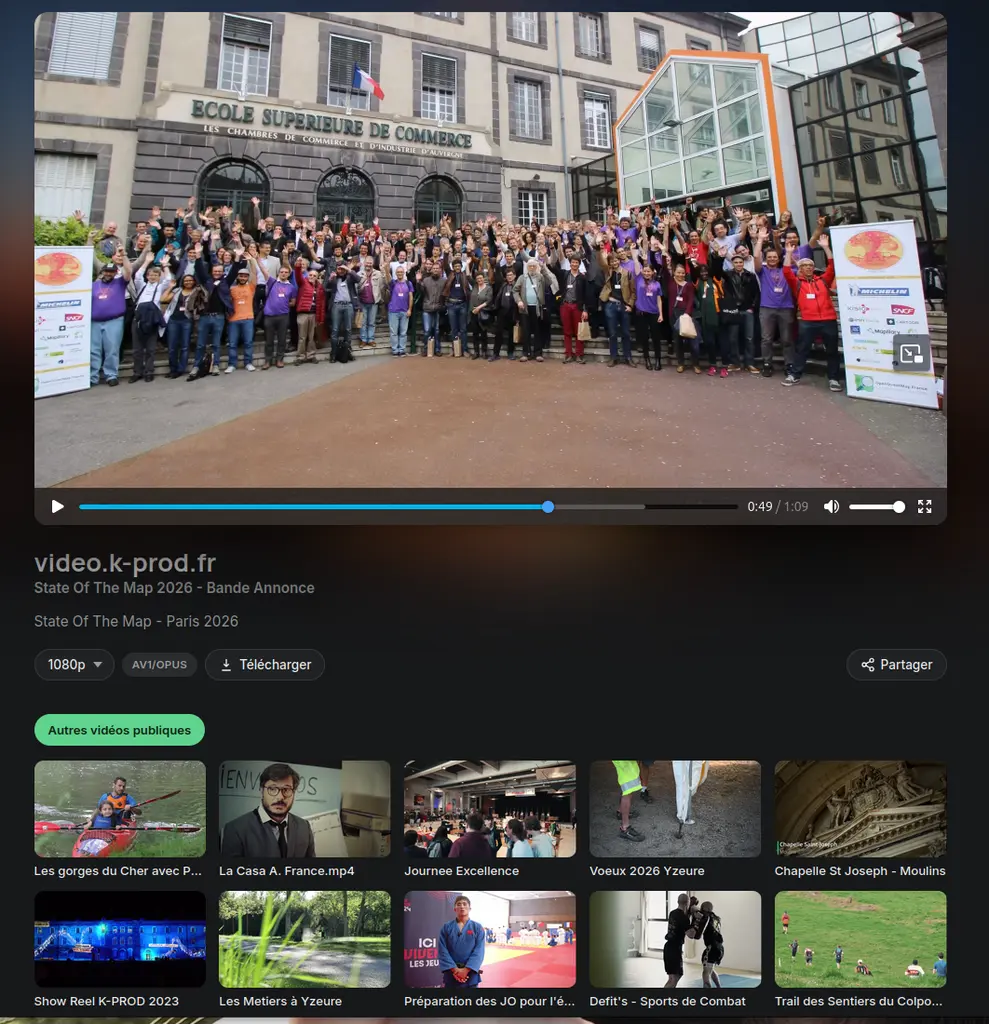 K-PROD Vidéo — vidéothèque en visionnage, standards et 360°